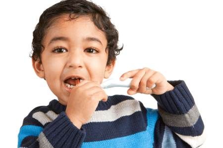 Image of Toddler Brushing Teeth