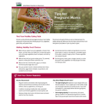 Tips for Pregnant Moms Fact Sheet English