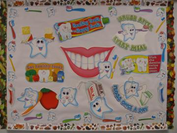 teeth, nutrition, bulletin board