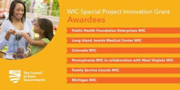 2021 WIC Special Project Innovation Sub-Grants from The Council of State Governments