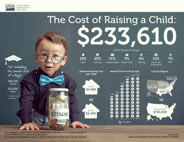 Cost of Raising a Child Infographic