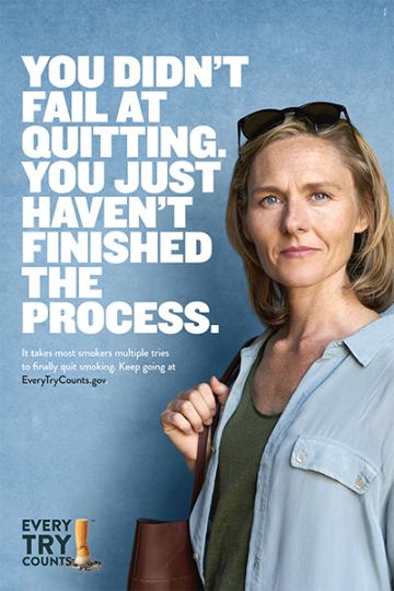 FDA Quit Smoking Poster Every Try Counts