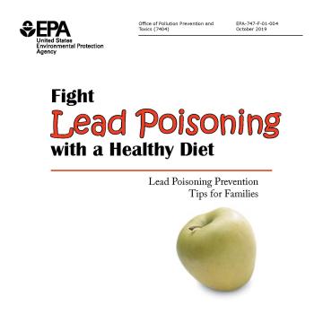 Fight lead poisoning with a healthy diet image of brochure