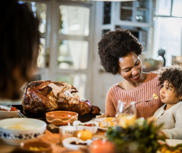 Image of Family Enjoying Holiday Meal