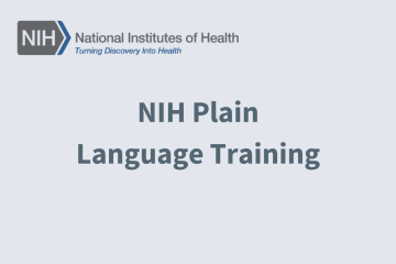 NIH Plain Language Training