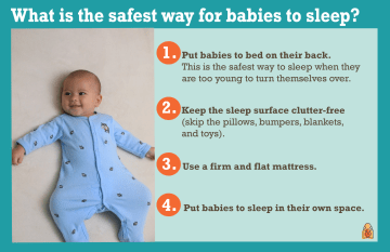 safeest way for baby to sleep