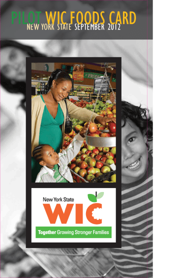 NY WIC Retention Promotion Study: Keep, Reconnect, Thrive